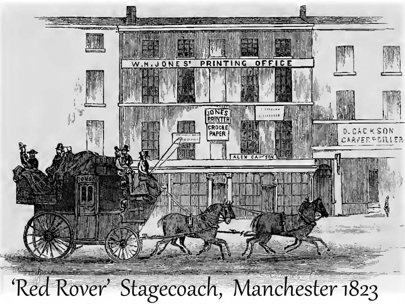 'Red Rover' Stagecoach, Manchester 1823