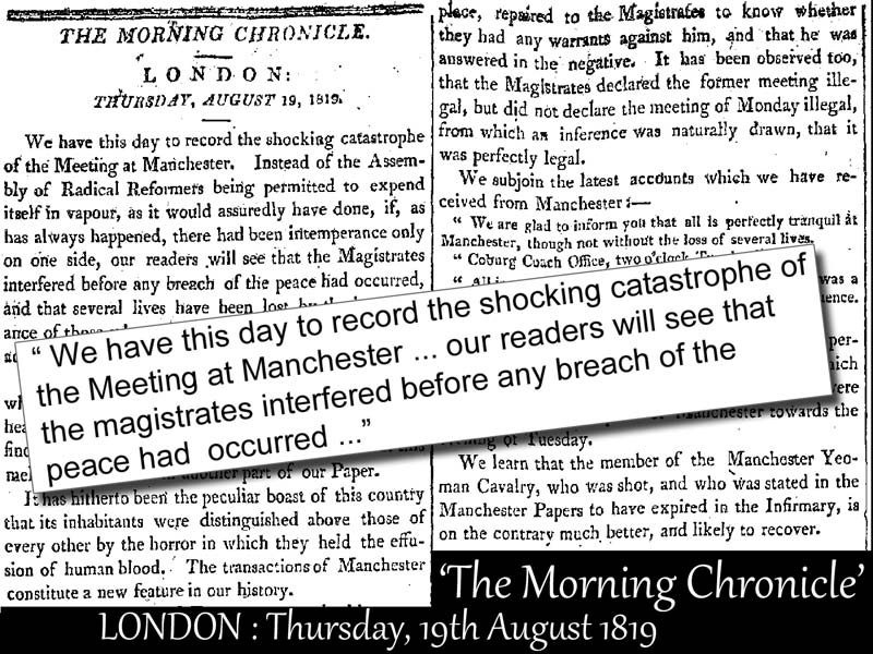 The Morning Chronicle, London, Thursday 19th August 1819